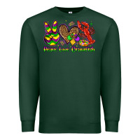 Sports Green peace love crawfish olivia Premium Sweatshirt - OliviaCreatesArt
