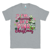 Heather Grey im dreaming of a pink christmas Classic Tee - MaliasSmallBusiness