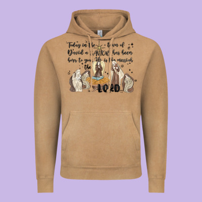 Nativity Vintage Hoodie Designed By Maliassmallbusiness
