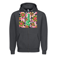 Smoke mama with hippie daisies Zipper Hoodie - TumblerDesignByShophia