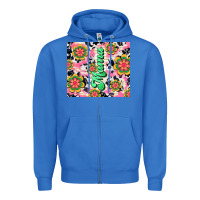 True Royal mama with hippie daisies Zipper Hoodie - TumblerDesignByShophia