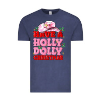 Vintage Denim have a holly dolly christmas Vintage Tee - MaliasSmallBusiness