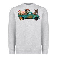 Heather Grey farm animals truck Heavyweight Sweatshirt - Jasminsmagicworld