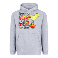 Heather Grey sweet summer time fruits Heavyweight Hoodie - CowCowDesign