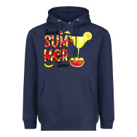 Navy sweet summer time fruits Heavyweight Hoodie - CowCowDesign