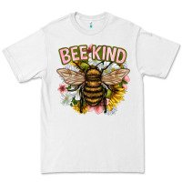 White bee kind Premium Tee - NancyCooperArtShop