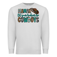 Dove Grey mama's let your babies be cowboys Premium Sweatshirt - OliviaCreatesArt