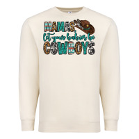 Sandshell mama's let your babies be cowboys Premium Sweatshirt - OliviaCreatesArt