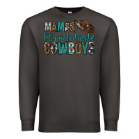 Smoke mama's let your babies be cowboys Premium Sweatshirt - OliviaCreatesArt