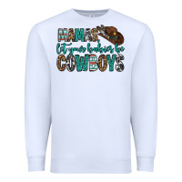White mama's let your babies be cowboys Premium Sweatshirt - OliviaCreatesArt