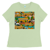 Matcha school bus cactus sunflower Ladies Tee - Artiststas