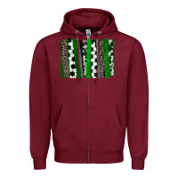 Burgundy Soccer brushstroke Zipper Hoodie - HowdyJamesFarm