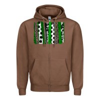 Chestnut Soccer brushstroke Zipper Hoodie - HowdyJamesFarm