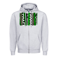 Heather Grey Soccer brushstroke Zipper Hoodie - HowdyJamesFarm