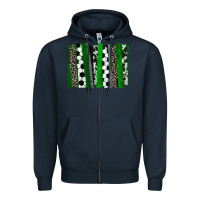 Navy Soccer brushstroke Zipper Hoodie - HowdyJamesFarm