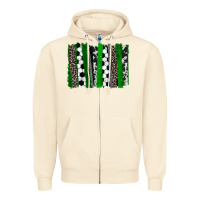Sandshell Soccer brushstroke Zipper Hoodie - HowdyJamesFarm