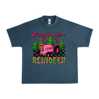 Midnight Navy nothing runs like a reindeer Urban Heavy Tee - MaliasSmallBusiness