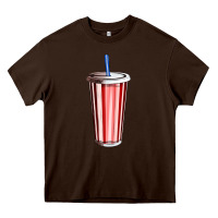 Chocolate Brown coke Heavy Core Tee - AdoDesignShop