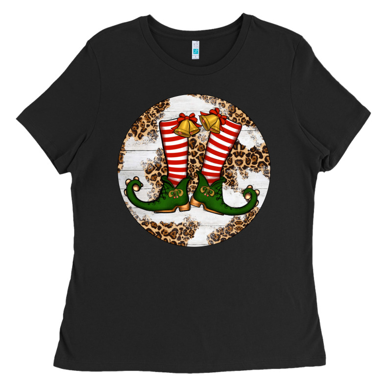 Elf Shoes Christmas Ladies Tee by RanaPortraitStore | Teevron