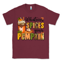 Burgundy whatever spices your pumpkin Classic Tee - MaliasSmallBusiness
