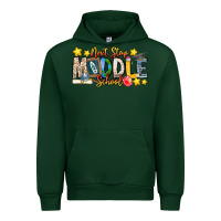 Forest Green Next Stop Middle School Urban Hoodie - CowhideDigitalArt