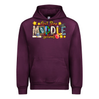 Mauve Wine Next Stop Middle School Urban Hoodie - CowhideDigitalArt