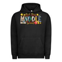 Pigment Black Next Stop Middle School Urban Hoodie - CowhideDigitalArt