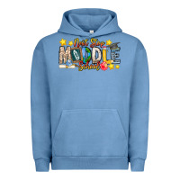 Pigment Pebble Blue Next Stop Middle School Urban Hoodie - CowhideDigitalArt