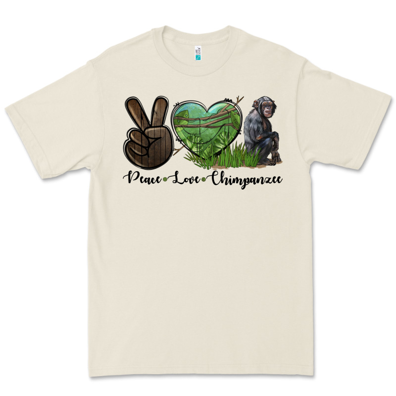 Peace Love Chimpanzee Premium Tee by LillyAllenDesigns | Teevron