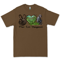 Cacao Peace Love Chimpanzee Premium Tee - LillyAllenDesigns
