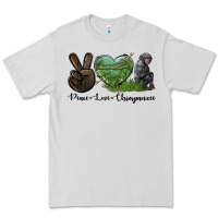 Dove Grey Peace Love Chimpanzee Premium Tee - LillyAllenDesigns