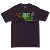 Plum Peace Love Chimpanzee Premium Tee - LillyAllenDesigns