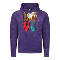Cloud Purple western love baseball Vintage Hoodie - NancyCooperArtShop