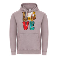 Western Love Baseball Vintage Hoodie | Teevron
