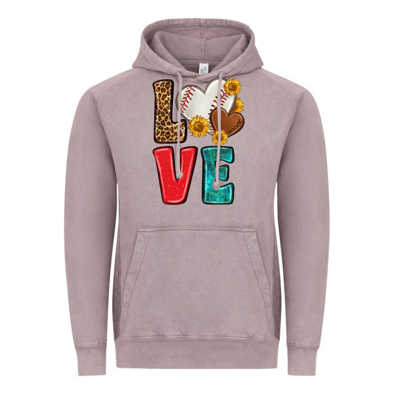 Western Love Baseball Vintage Hoodie by NancyCooperArtShop | Teevron