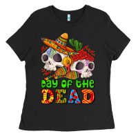 Black mexican day of the dead Ladies Tee - AdoDesignShop