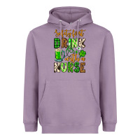 Lavender St. Patrick's Safety first drink with a Nurse Heavyweight Hoodie - OliviaCreatesArt