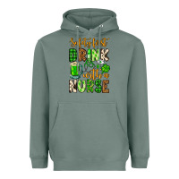 Sage St. Patrick's Safety first drink with a Nurse Heavyweight Hoodie - OliviaCreatesArt