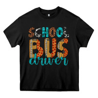 Black school bus driver Heavy Core Tee - Artiststas