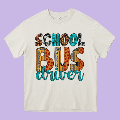 School Bus Driver Heavy Core Tee Designed By Artiststas