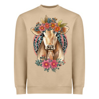 Mushroom flower cow Heavyweight Sweatshirt - Jasminsmagicworld