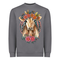 Storm flower cow Heavyweight Sweatshirt - Jasminsmagicworld