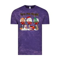 Cloud Purple tipsy and bright christmas Vintage Tee - MaliasSmallBusiness