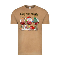 Vintage Camel tipsy and bright christmas Vintage Tee - MaliasSmallBusiness