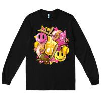 Black retro softball Long Sleeve Tee - Artiststas