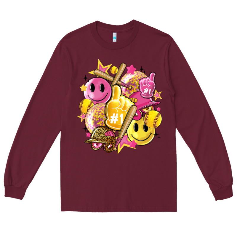 Retro Softball Long Sleeve Tee by Artiststas | Teevron