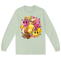 Matcha retro softball Long Sleeve Tee - Artiststas