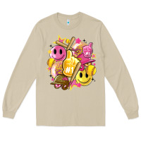 Mushroom retro softball Long Sleeve Tee - Artiststas