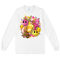 White retro softball Long Sleeve Tee - Artiststas