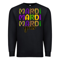 Black mardi mardi mardi gras Premium Sweatshirt - OliviaCreatesArt